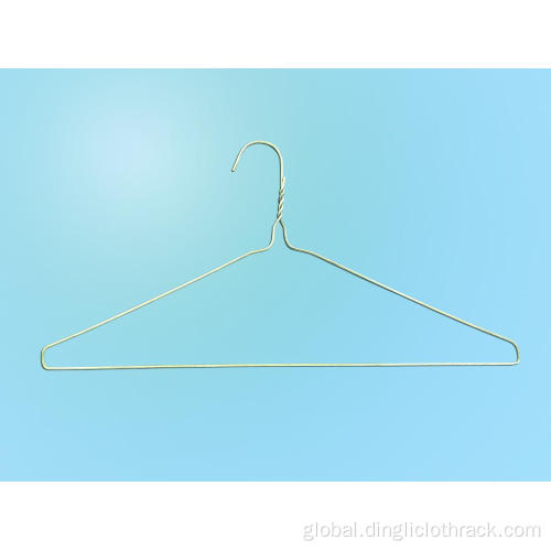 Bulk Custom Laundry Clothes Hanger Gold Dip Paint/Poweder Drop Bar Hanger Manufactory